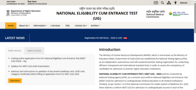 NEET UG 2026 registration ends next week: Check all the important dates, application details, and direct link here
