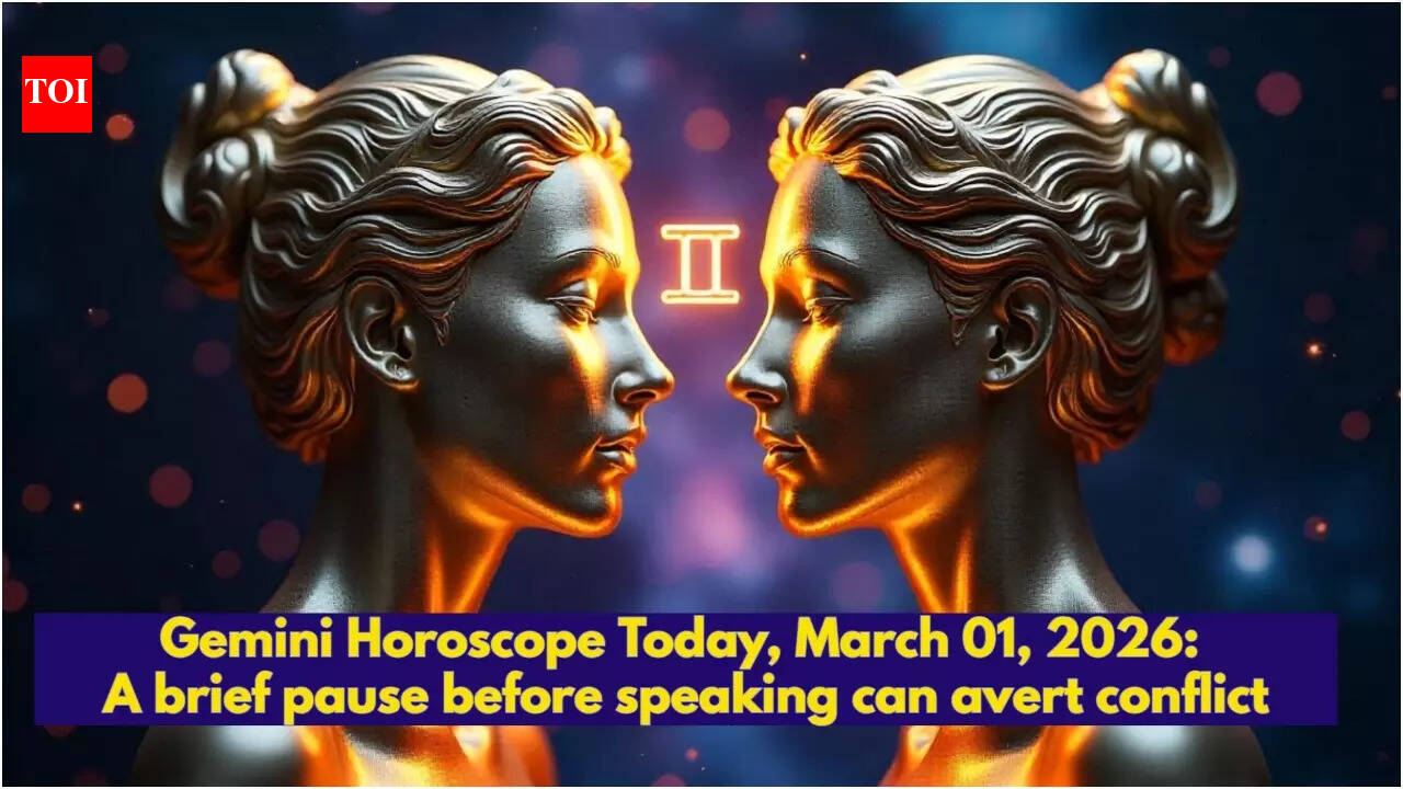Gemini Horoscope Today, March 01, 2026: A brief pause before speaking can avert conflict
