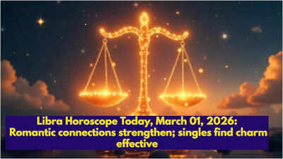 Libra Horoscope Today, March 01, 2026: Romantic connections strengthen; singles find charm effective