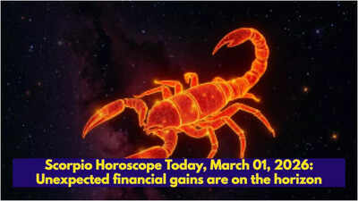 वृश्चिक राशिफल आज, 01 मार्च, 2026: अप्रत्याशित वित्तीय लाभ के योग हैं