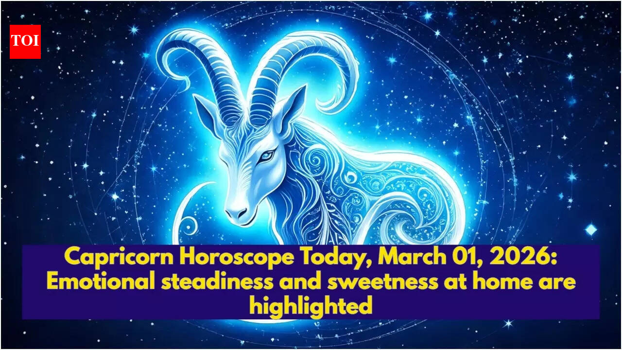 Capricorn Horoscope Today, March 01, 2026: Emotional steadiness and sweetness at home are highlighted