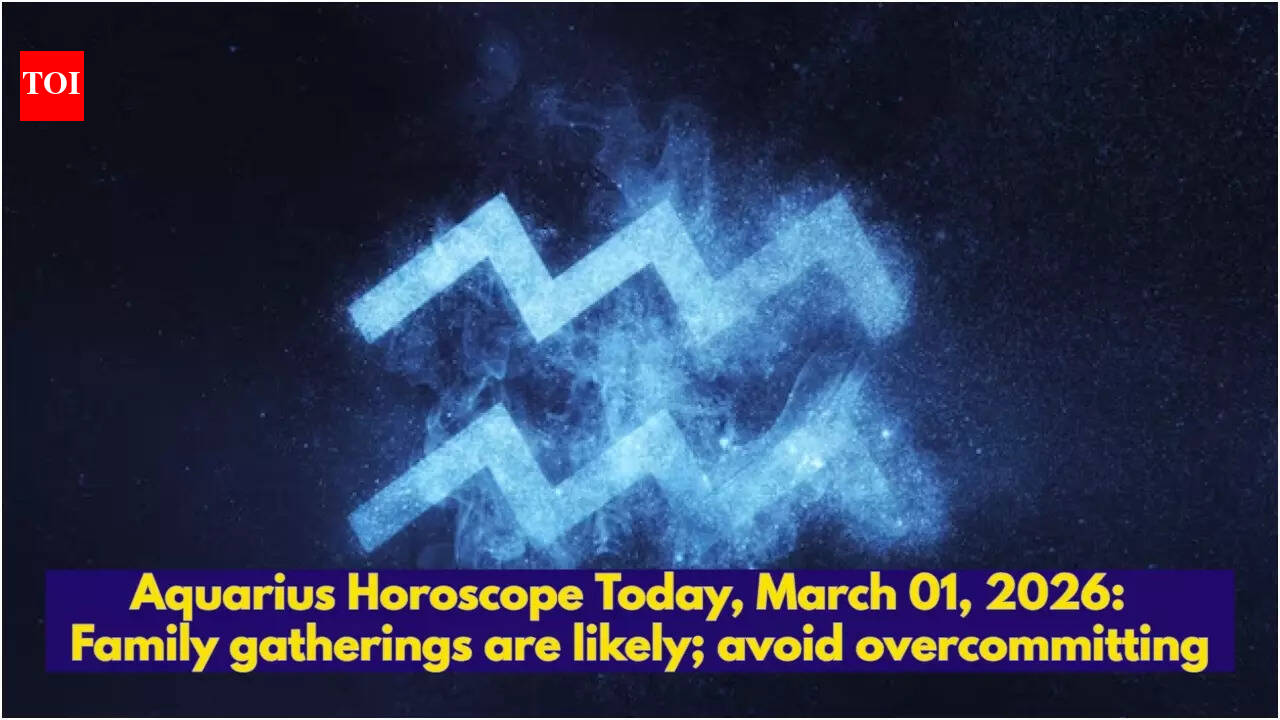 Aquarius Horoscope Today, March 01, 2026: Family gatherings are likely; avoid overcommitting
