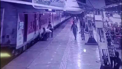 Snatched from death’s grip: RPF heroes in Ahmedabad save man who slipped into platform gap trying to board moving train to get to son in Pune ICU