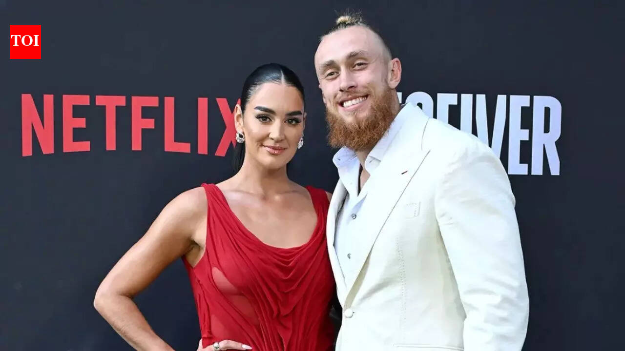 George Kittle’s wife Claire drops jaw-dropping 49ers-red bikini photo, proving Sports Illustrated spotlight was no fluke