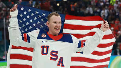Brady Tkachuk details unexpected drug testing scene after Team USA clinched men’s hockey Olympic gold