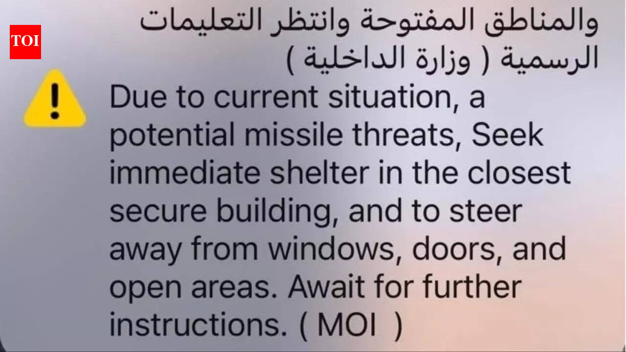 'Seek immediate shelter': UAE issues emergency alert to residents amid 'missile threats' and escalating Iran–US–Israel conflict