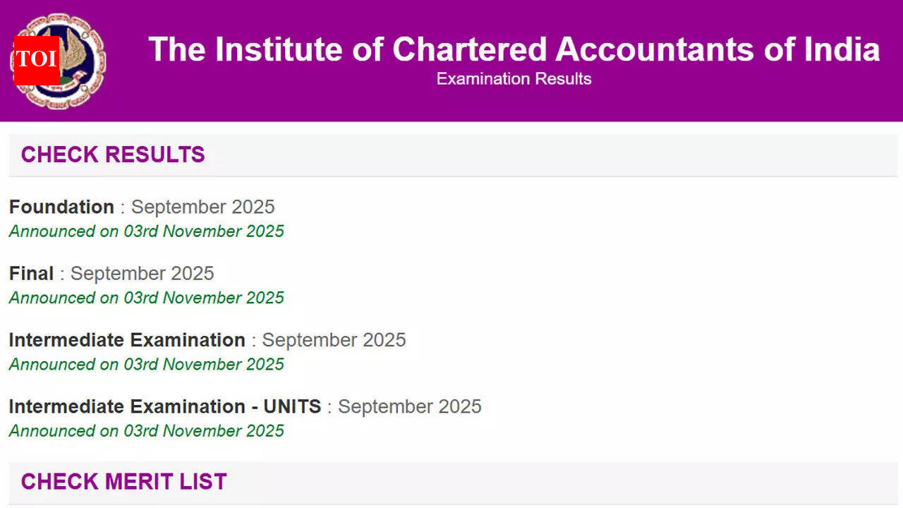 आईसीएआई सीए अंतिम परिणाम 2026 आज icai.org पर, मेरिट सूची और पास प्रतिशत जल्द ही