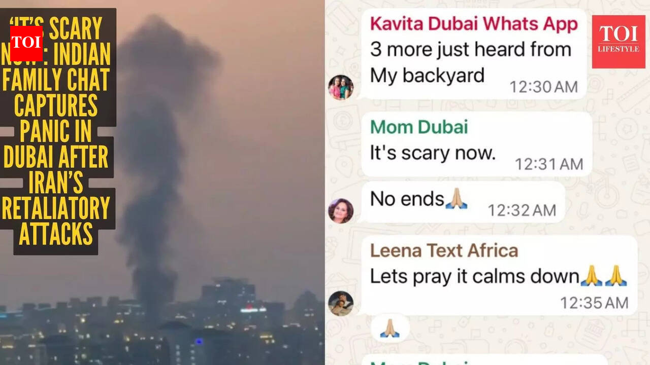 ‘Never imagined this in Dubai’: Family WhatsApp chat reveals fear during Iran attacks