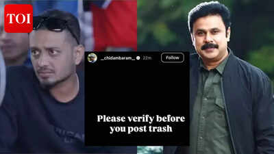'Manjummel Boys' director Chidambaram denies Dileep film rumours; says ‘Please verify before you post trash’