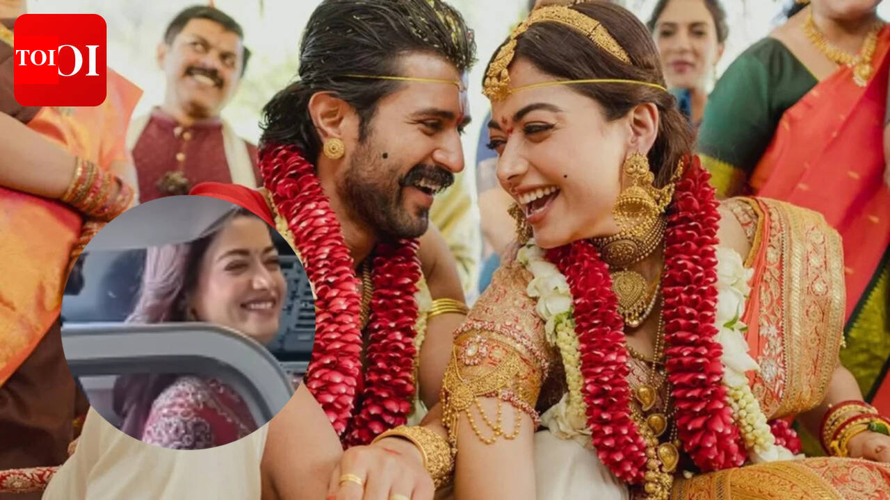Rashmika Mandanna shares an adorable 'yay' moment on flight with husband Vijay Deverakonda - Watch