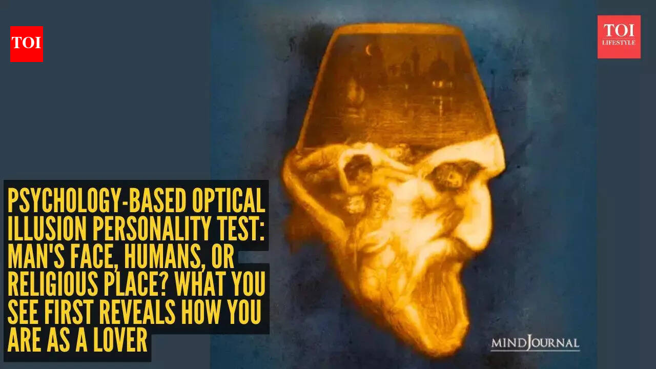 Psychology-based optical illusion personality test: Man's face, humans, or religious place? What you see first reveals how you are as a lover