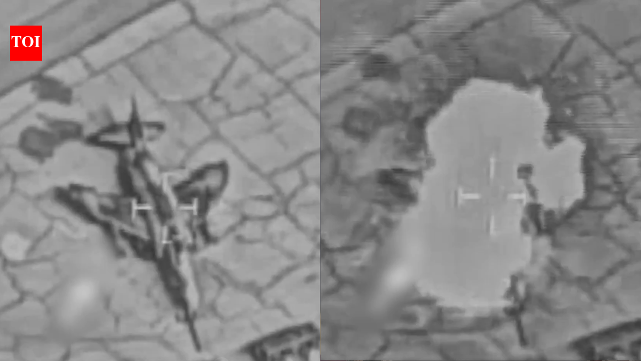 Israel army destroys two Iranian jets ready to take off — watch – The Times of India