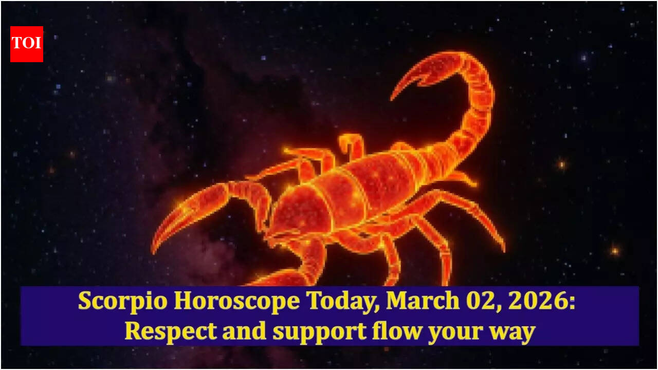 Scorpio Horoscope Today, March 02, 2026: Respect and support flow your way