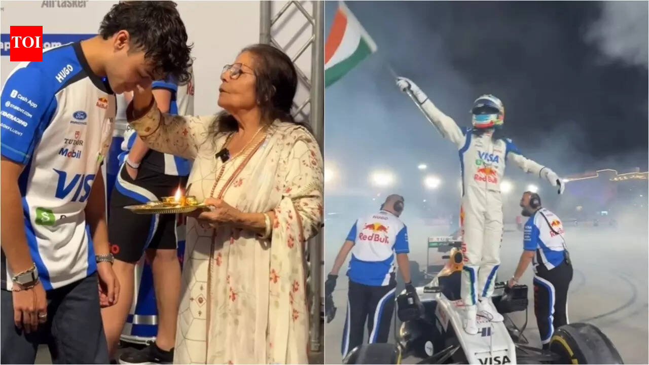 Racing Bulls rookie Arvid Lindblad celebrates Indian roots at Red Bull Moto Jam following grandmother’s puja