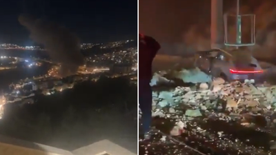 Video: Moment Iranian missile slams into Jerusalem highway; seven injured