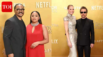 Date night at the Actor Awards 2026: Ryan Coogler and Zinzi Coogler, Leslie Bibb and Sam Rockwell and more