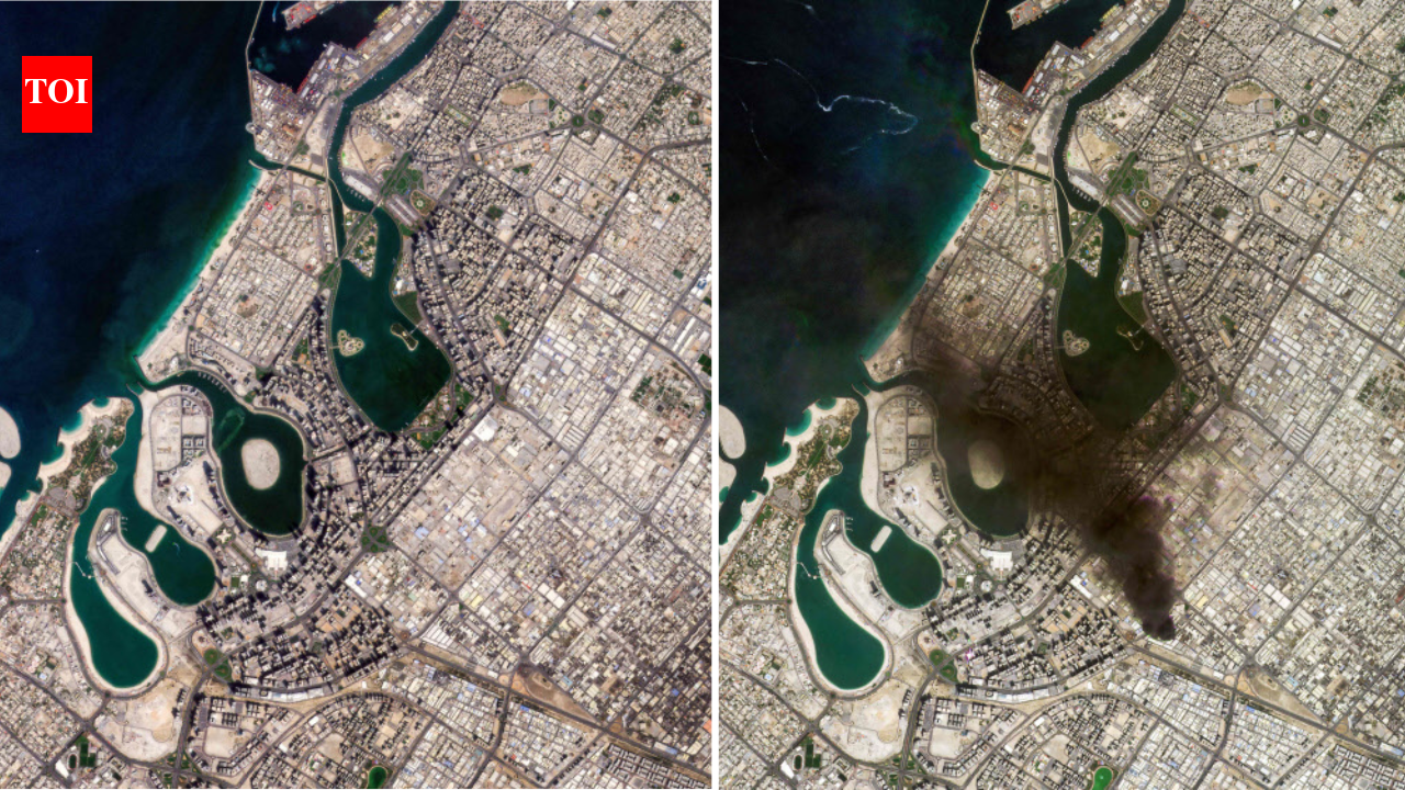 Satellite images show impact of Iran missile and drone attacks on Dubai