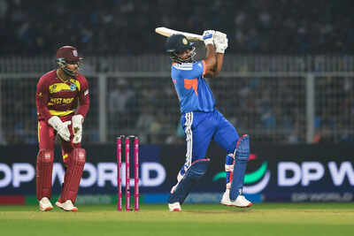 Sanju rescues India: Samson’s unbeaten 97 seals chase against West Indies, England semifinal awaits | Cricket News – The Times of India