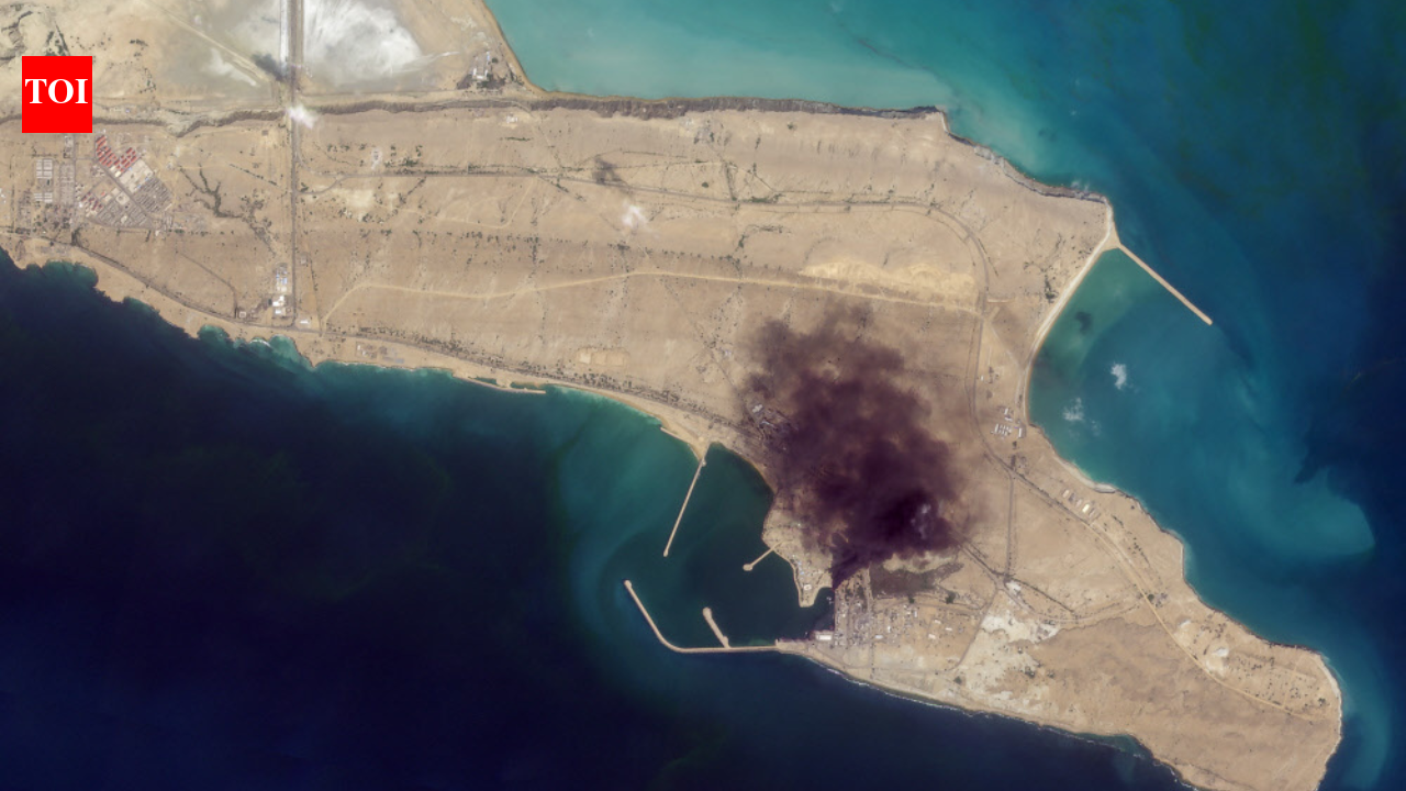 Sunk vessels, billowing smoke: Satellite images show heavy damage at Iranian military sites after US-Israel strikes