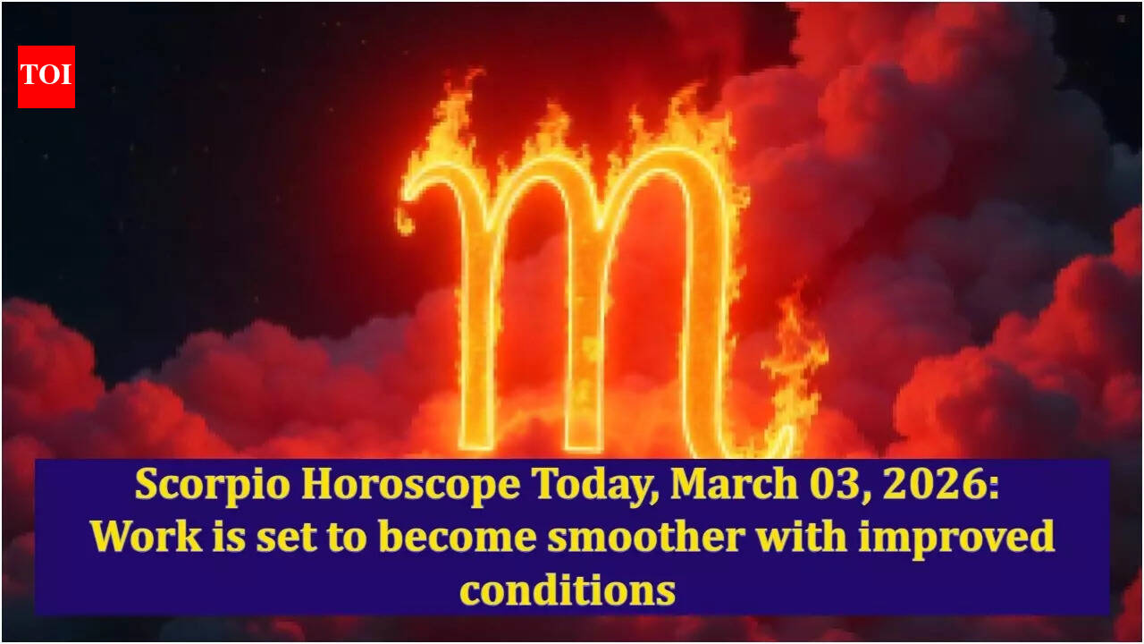 Scorpio Horoscope Today, March 03, 2026: Work is set to become smoother with improved conditions