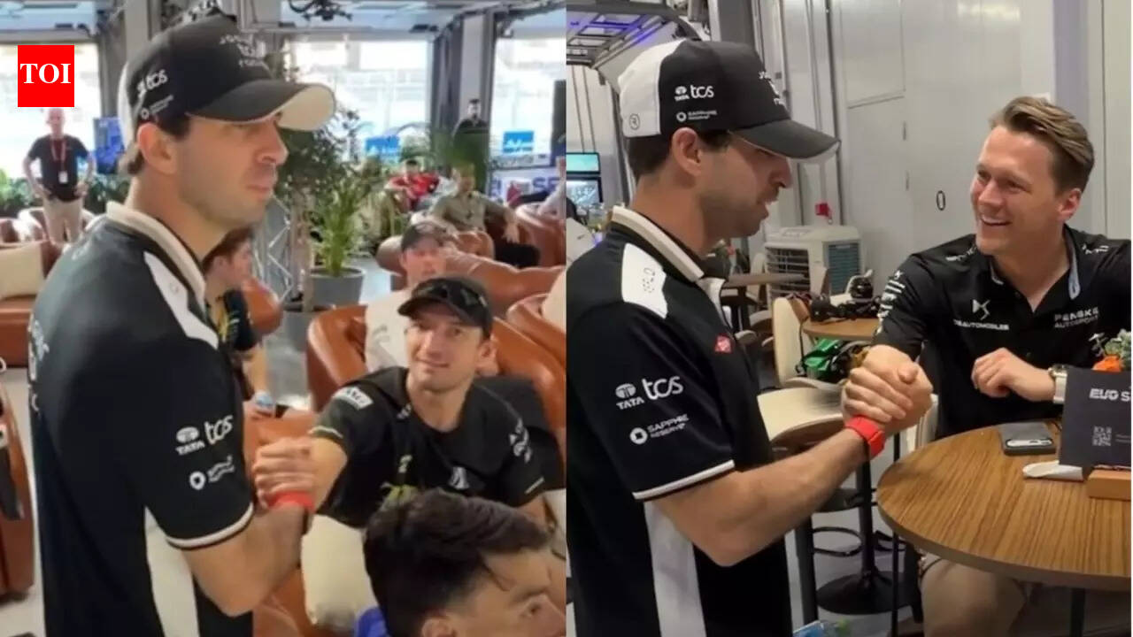 Antonio Felix da Costa’s paddock prank: Jake Dennis licks his hand, Jeff Dodds turns the tables