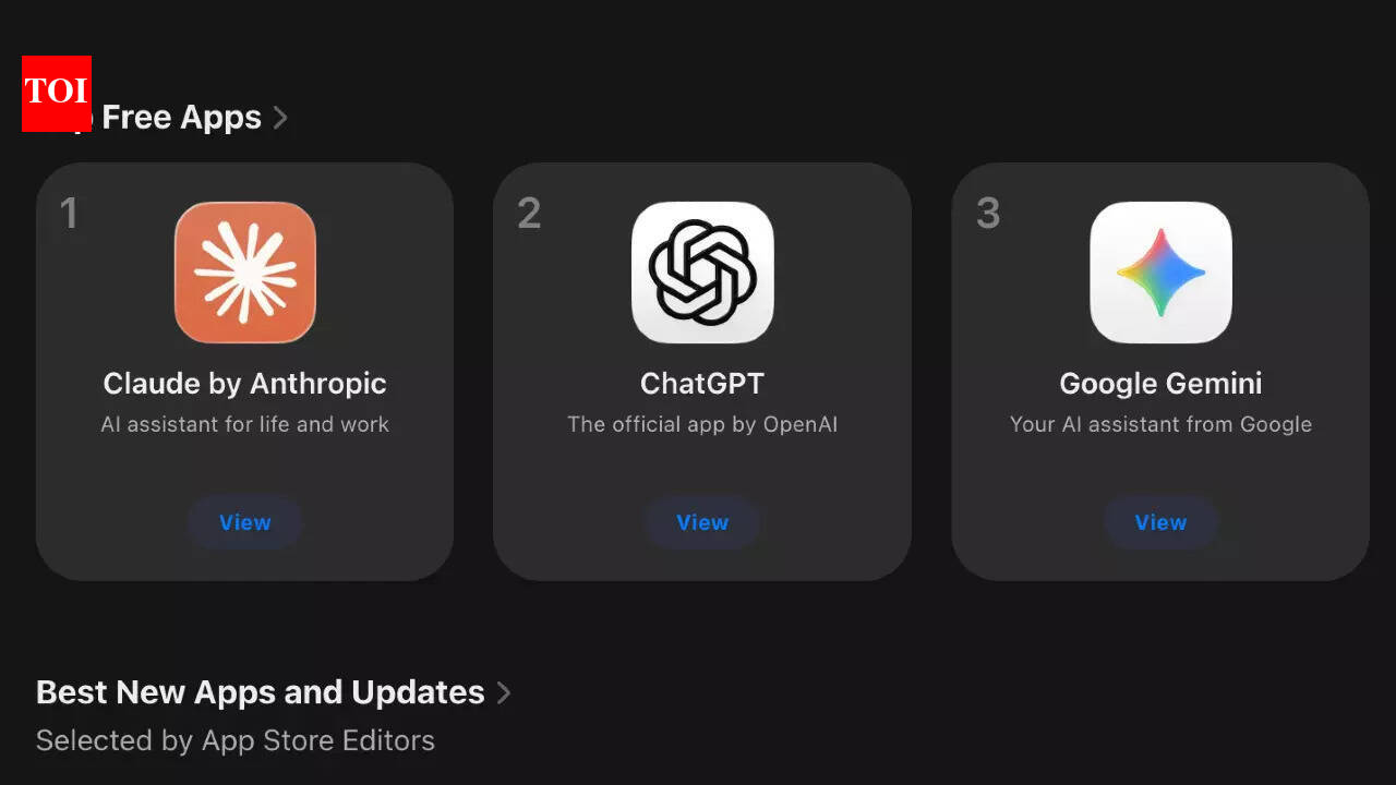 Anthropic's Claude AI remains top free app on Apple US App Store 2 days after Donald Trump ‘bans’ company's AI tech