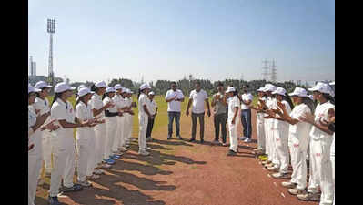 Girls district cricket team selection trials today