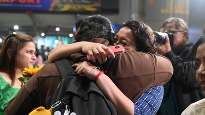  310 travellers from Abu Dhabi land in Delhi amid Gulf crisis, families break down at IGI
