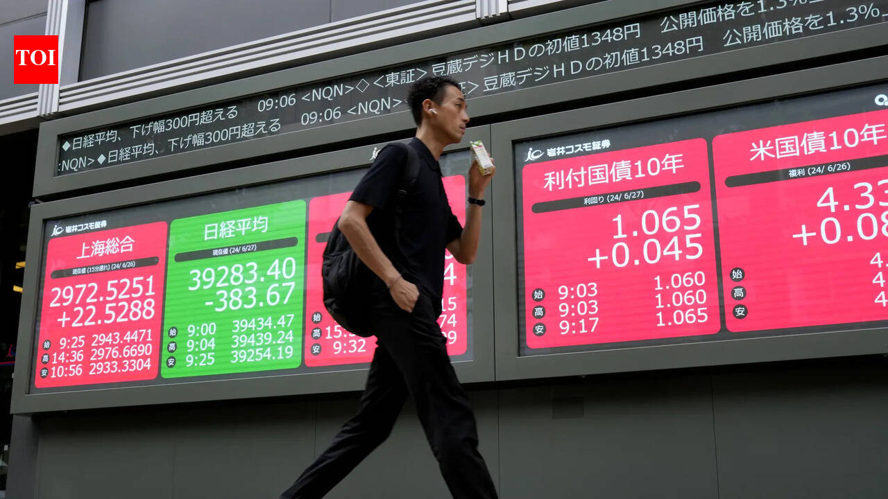 Asian stocks today: Nikkei falls over 1,400 points, Kospi plunges 4%; markets continue to fall amid Middle East tensions