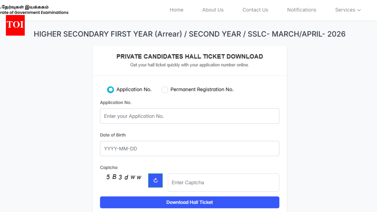 TN SSLC hall ticket 2026 out at dge.tn.gov.in: Direct link to download admit card here
