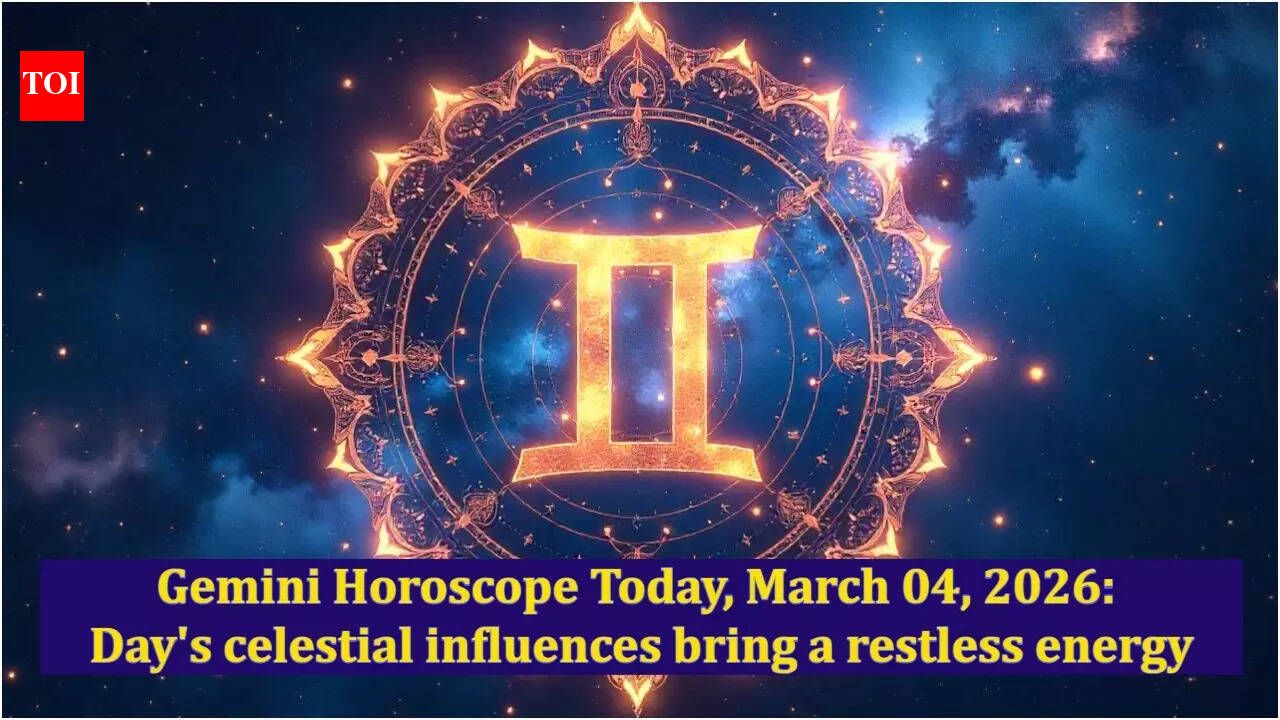 Gemini Horoscope Today, March 04, 2026: Day's celestial influences bring a restless energy