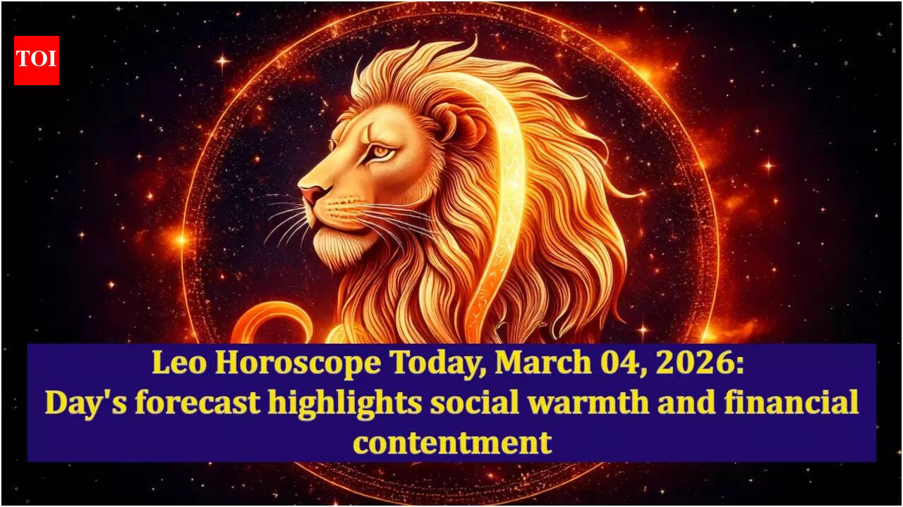 Leo Horoscope Today, March 04, 2026: Day's forecast highlights social warmth and financial contentment
