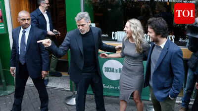When George Clooney visited a café in Edinburgh to support homeless people