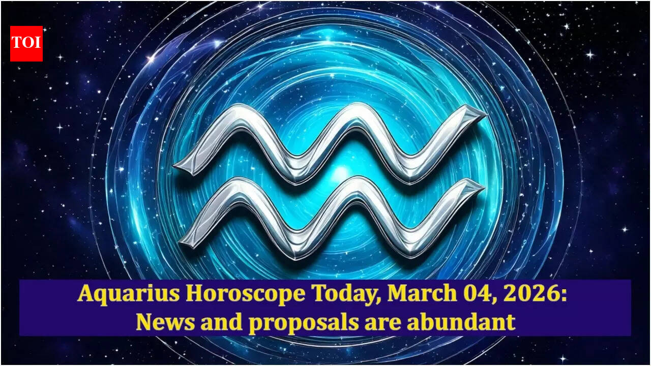 Aquarius Horoscope Today, March 04, 2026: News and proposals are abundant
