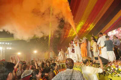 Braj-style Phoolon ki Holi at ISKCON Dwarka with flowers, thandai and gujiya