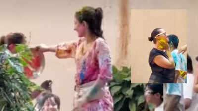  Soha Ali Khan and Neha Dhupia's Holi celebrations with their kids go viral—WATCH