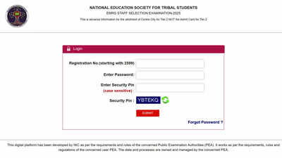 NESTS releases city intimation slip for EMRS ESSE 2025 Tier 2 examination; download here