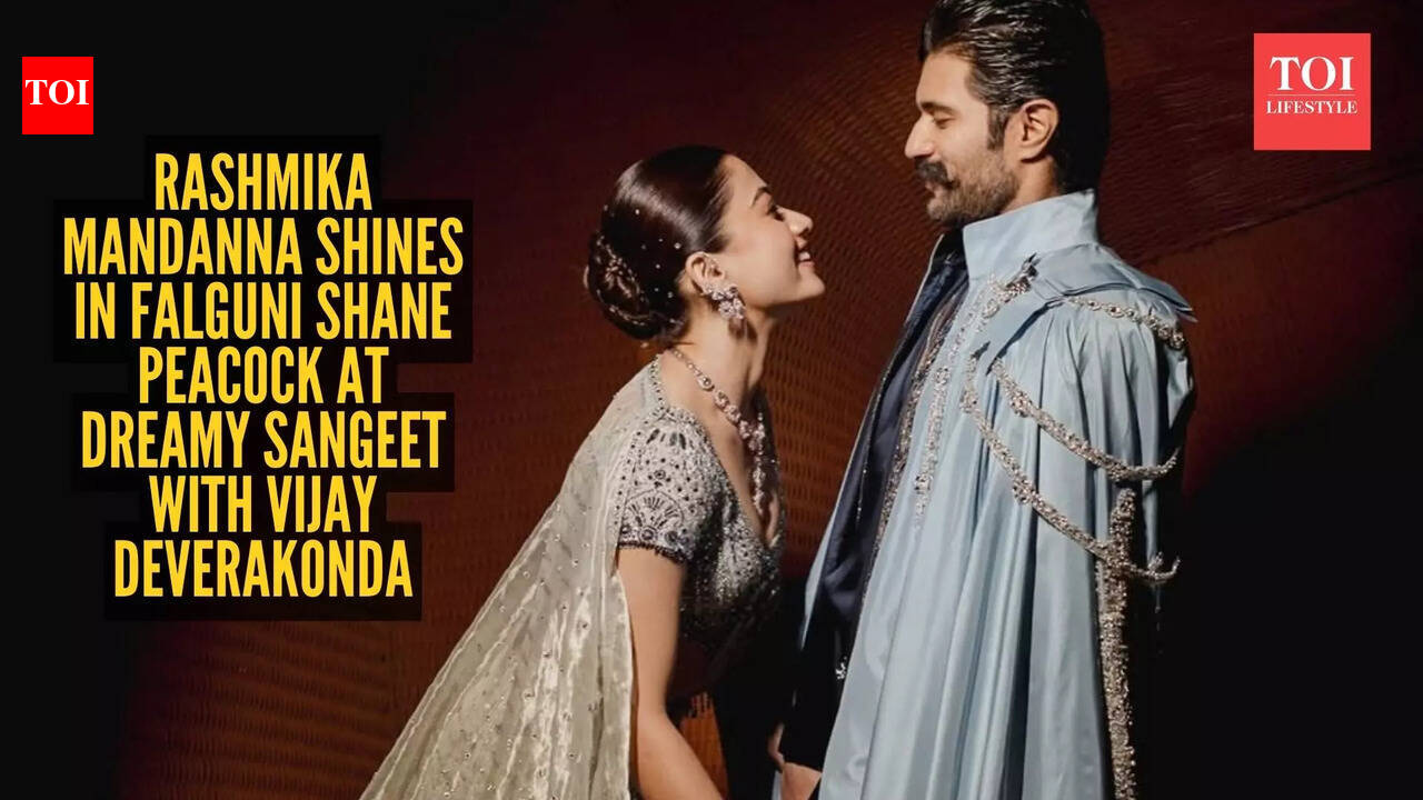 रश्मिका और विजय के फाल्गुनी शेन पीकॉक संगीत लुक को डिकोड करना