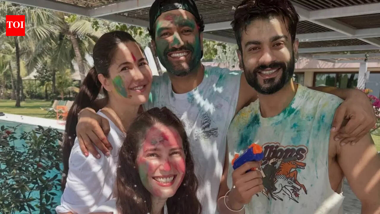 Katrina Kaif, Vicky Kaushal celebrate first holi after son Vihaan's birth, the actress drops glimpse into their celebrations