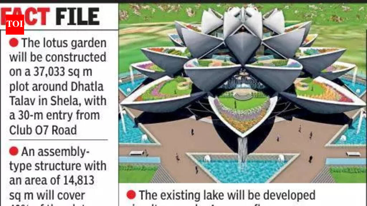 Lotus Park to bloom in Shela for Rs 120 crore, Ahmedabad’s costliest garden ever | Ahmedabad News