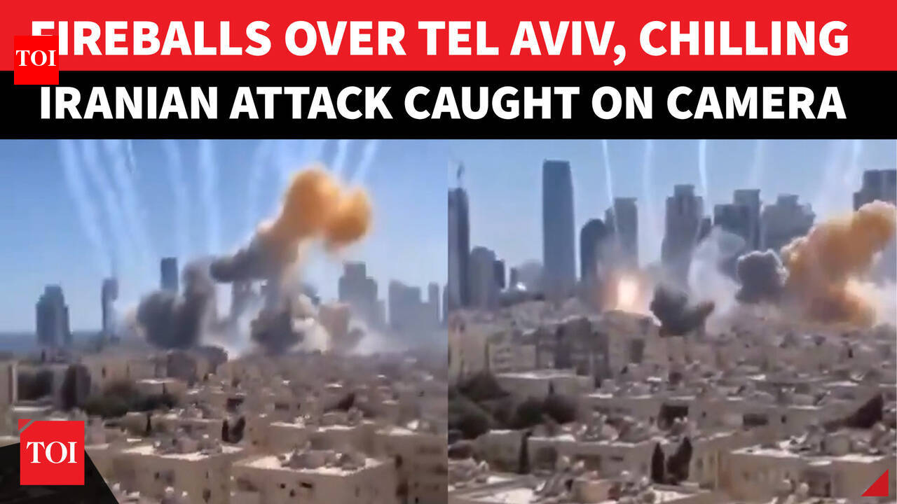 Israel Erupts In Fiery Blitz, Explosions Shake Tel Aviv As Iranian Missiles 'BYPASS' Defences