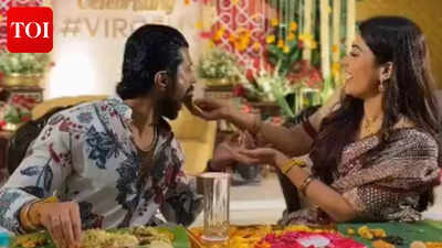 Rashmika Mandanna feeds Vijay Deverakonda at fan lunch; newlyweds serve food to fans post-wedding - Watch