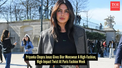 Priyanka Chopra Jonas puts a couture spin on Dior menswear at Paris Fashion Week 2026