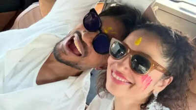 Ankita Lokhande and husband Vicky Jain extends Holi wishes; say, “Celebrating togetherness”