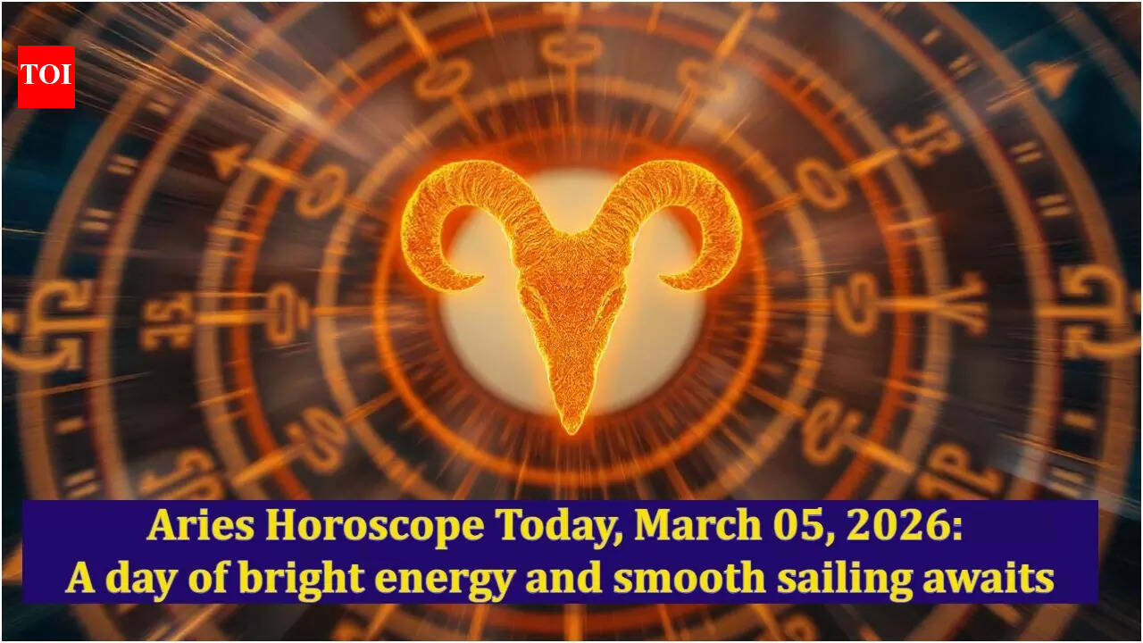 Aries Horoscope Today, March 05, 2026: A day of bright energy and smooth sailing awaits