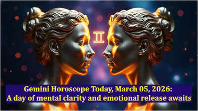 Gemini Horoscope Today, March 05, 2026: A day of mental clarity and emotional release awaits