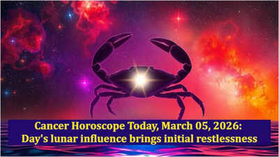 Cancer Horoscope Today, March 05, 2026: Day's lunar influence brings initial restlessness
