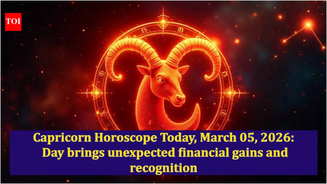 Capricorn Horoscope Today, March 05, 2026: Day brings unexpected financial gains and recognition
