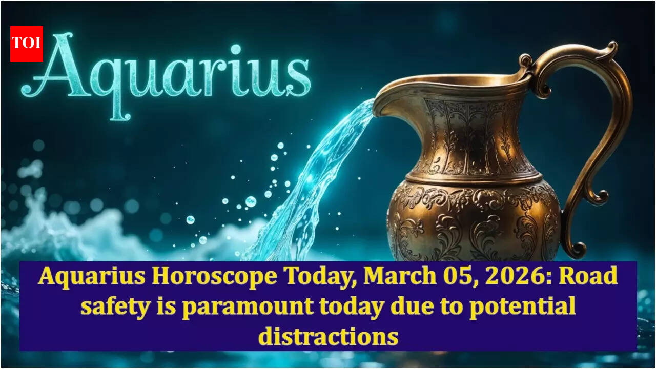 Aquarius Horoscope Today, March 05, 2026: Road safety is paramount today due to potential distractions
