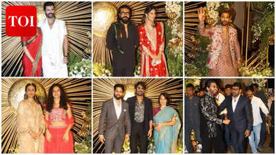 Rashmika Mandanna-Vijay Deverakonda wedding reception: Allu Arjun, Ram Charan, Chiranjeevi, Nagarjuna, Karan Johar, Namrata  attend